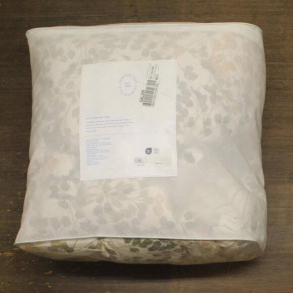 Charter Club Leaves Reversible 3-Piece Cotton Comforter Set Green Multi King - Picture 2 of 9